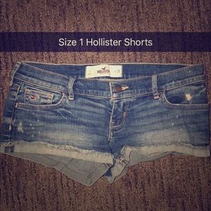 Hollister shorts size 1